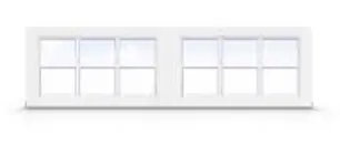 3-Over-3 Pane