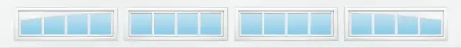 Breckenridge decorative window insert — Richards-Wilcox Milestone garage door, Toronto & the GTA