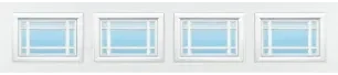 Prairie Colonial decorative window insert — Richards-Wilcox Milestone garage door, Toronto & the GTA