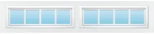 Stockbridge Ranch decorative window insert — Richards-Wilcox Milestone garage door, Toronto & the GTA