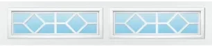 Waterton Ranch decorative window insert — Richards-Wilcox Milestone garage door, Toronto & the GTA