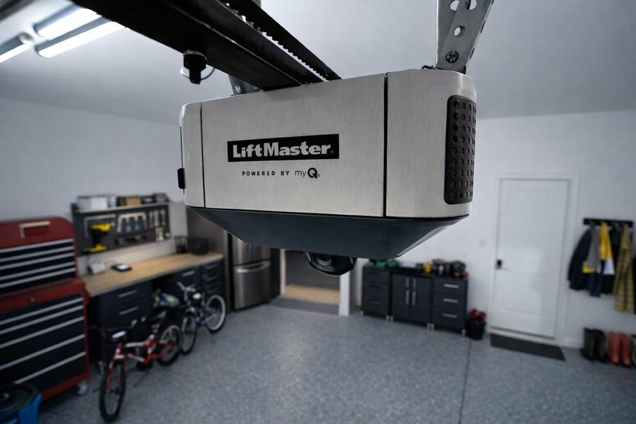 LiftMaster 6580L belt-drive garage door opener installed by DPS Garage Doors in Toronto