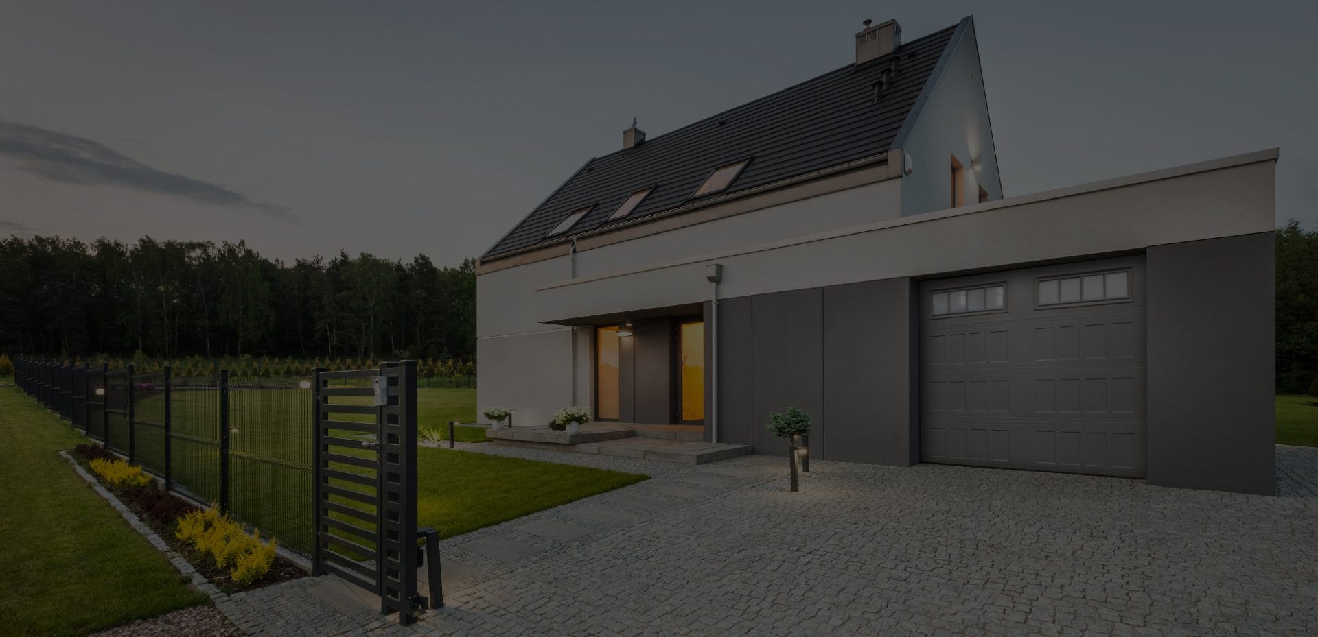 Richards-Wilcox Landmark insulated garage door on a modern home