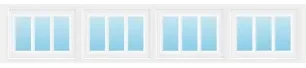 Stockbridge Colonial decorative window insert — Richards-Wilcox Milestone garage door, Toronto & the GTA