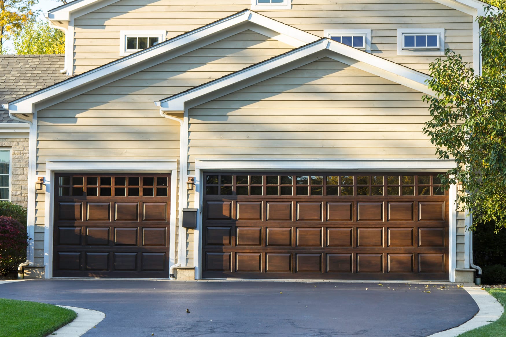 Luxury glass garage doors residential